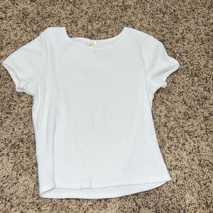 White baby tee